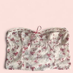 florel corset style top